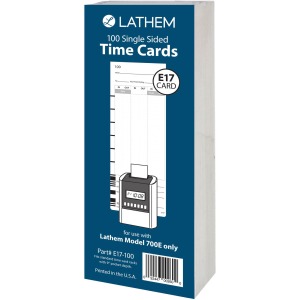 Lathem Model 700E Clock Single Sided Time Cards