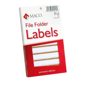 MACO Color Coded File Folder Labels