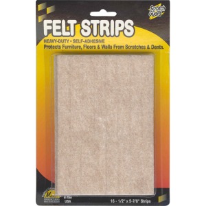 Master Mfg. Co Scratch Guard® Felt Strips, Self-adhesive