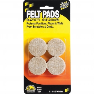 Scratch Guard Self-Adhesive Felt Circles