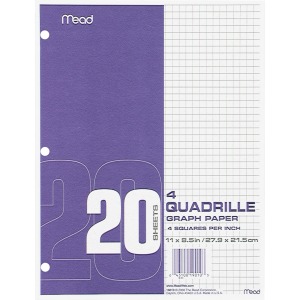Mead Paper Filler Quad Ruled