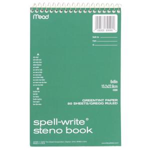 Mead Spell-Write Steno Book