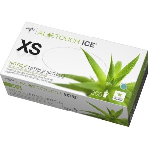 Medline Aloetouch Ice Nitrile Gloves