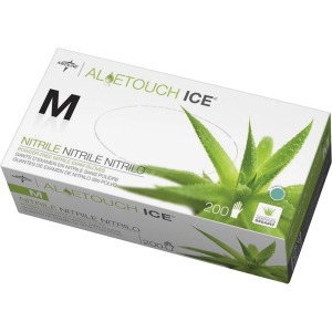 Medline Aloetouch Ice Nitrile Gloves