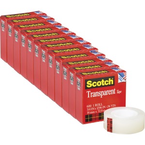 Scotch Transparent Tape - 3/4"W