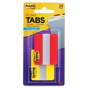 Post-it Portable Pack Durable File Index Tabs