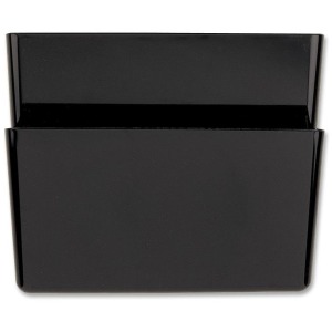 Officemate Mountable Wall File, Black, 2PK