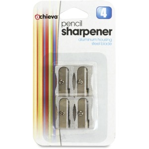 Officemate Achieva Aluminum Pencil Sharpeners, 4PK