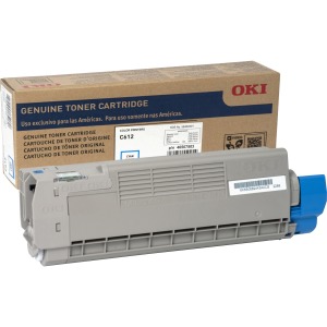 Oki Original LED Toner Cartridge - Cyan - 1 Each