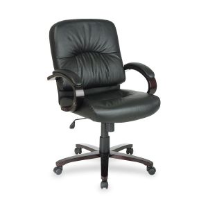 Office Star WD5331 Mid Back Executive Leather Chair