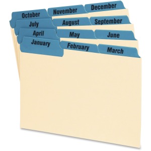 Oxford Laminated Tab Index Card Guides