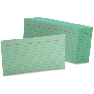 Oxford Colored Ruled Index Cards