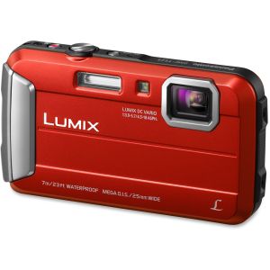 Panasonic Lumix DMC-TS25 16.1 Megapixel Compact Camera - Red