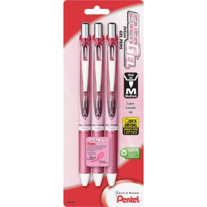 EnerGel EnerGel Pink BCA Ribbon RTX Liquid Gel Pens