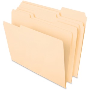 Pendaflex 1/3 Tab Cut Letter Recycled Top Tab File Folder