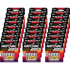 Rayovac Fusion Advanced Alkaline AA Battery 8-Packs