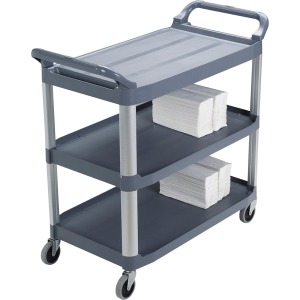 Rubbermaid Commercial 3-Shelf Mobile Utility Cart