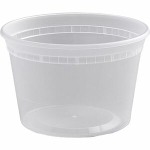 BluTable 16 oz Round Deli Tub Containers