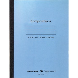 Roaring Spring Wide Ruled Flexible Cover Composition Book