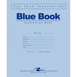 Roaring Spring Blue Book 8-sheet Exam Booklet