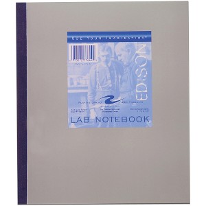 Roaring Spring 4x4 Graph Ruled Lab Book with Numbered Carbonless Sets, 11" x 9.25" 100 Sets, White/Blue Pages