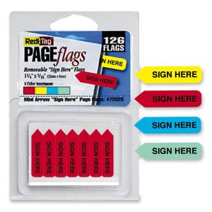 Redi-Tag Sign Here Mini Arrows