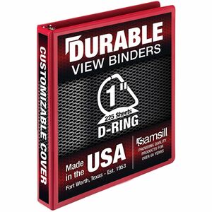 Samsill Durable Three-Ring View Binder