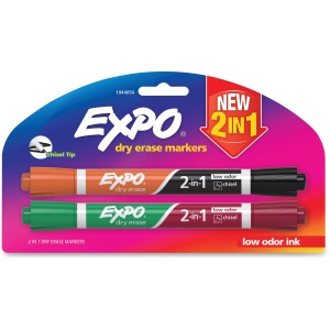 Expo 2-in-1 Dry Erase Markers