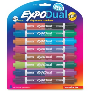 Expo 2-in-1 Dry Erase Markers