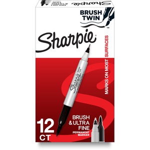 Sharpie Brush Twin Permanent Markers