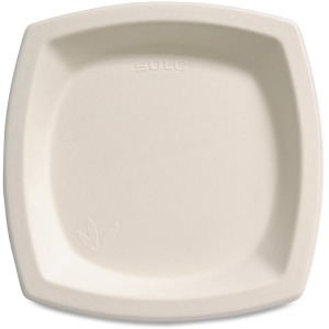 Solo Bare 6-7/10" Eco-Forward Square Plates