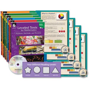 Shell Education Mathematics Leveled Texts Book Set Printed/Electronic Book