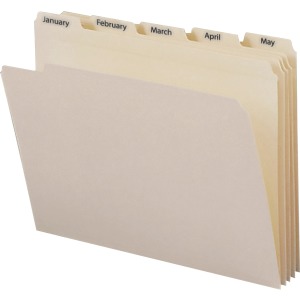 Smead 1/5 Tab Cut Letter Recycled Top Tab File Folder