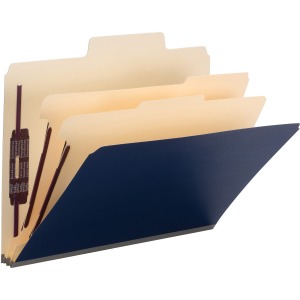 Smead SuperTab 2/5 Tab Cut Letter Recycled Classification Folder