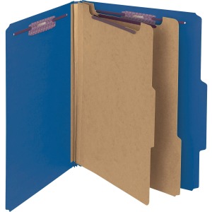 Smead Premium Pressboard Classification Folders with SafeSHIELD® Coated Fastener Technology