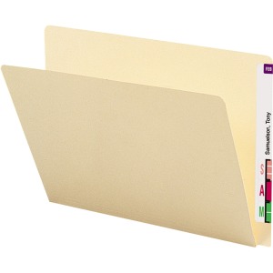 Smead Straight Tab Cut Letter Recycled End Tab File Folder