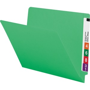 Smead Colored Straight Tab Cut Letter Recycled End Tab File Folder