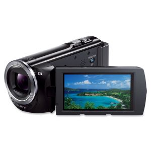 Sony Handycam HDR-PJ380/B Digital Camcorder - 3" - Touchscreen LCD - Exmor R CMOS - Full HD - Black