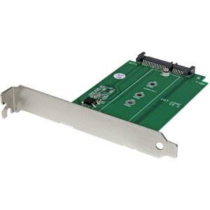 StarTech.com M.2 to SATA SSD adapter â€" expansion slot mounted - NGFF solid state drive to SATA converter