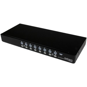 StarTech.com 16 Port 1U Rackmount USB KVM Switch with OSD