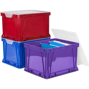 Storex 3 Piece Cube Storage Bins