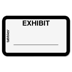 Tabbies Color-coded Legal Exhibit Labels