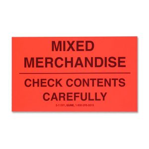 Tatco Mixed Merchandise Shipping Label