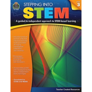 Teacher Created Resources Grade 3 Step Into STEM Workbook Printed Book Printed Book