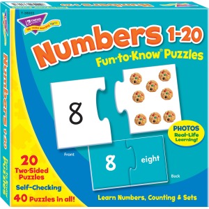 Trend Fun-to-Know 3" Numbers Puzzles