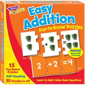 Trend Easy Addition Fun-to-Know Puzzles