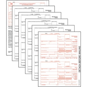 TOPS 5-part 1099-MISC Tax Forms