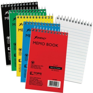 Ampad Topbound Memo Notebooks