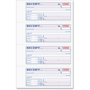 TOPS Money/Rent Receipt Book