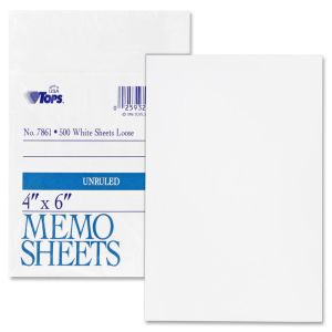 TOPS White Bond Memo Sheets